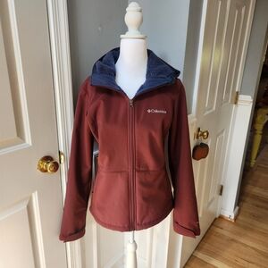 Columbia Women's Omni-Wind Blocker Burgundy Jacket Medium